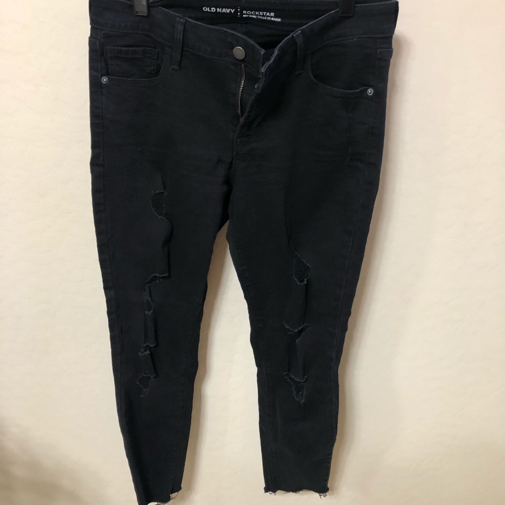 Old Navy Rockstar Black Jeans